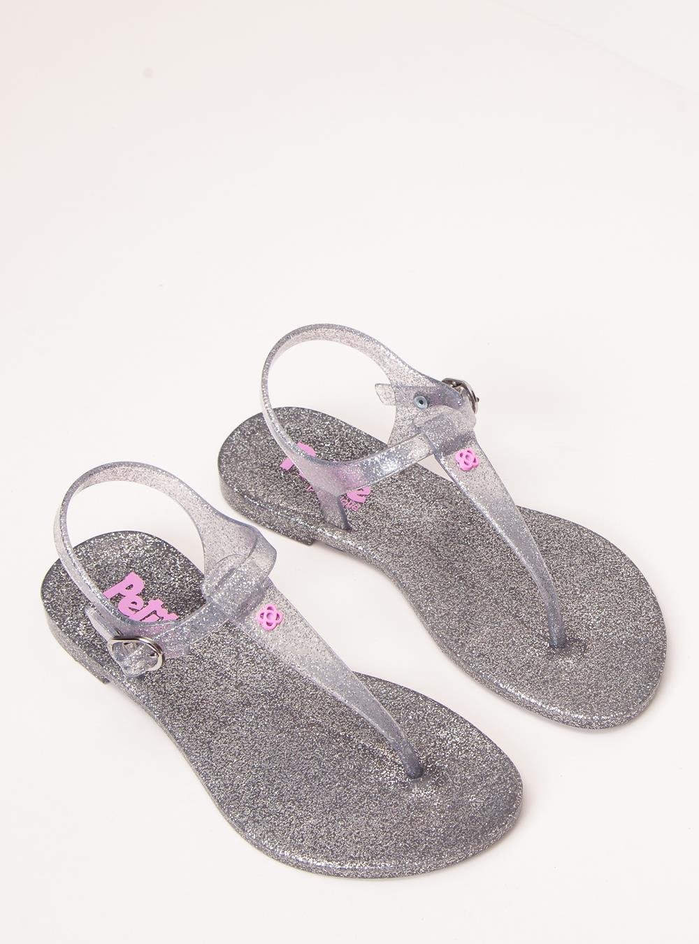 Sandália Infantil Petite Jolie Noah Glitter Prata PJ3340IN Prata 2