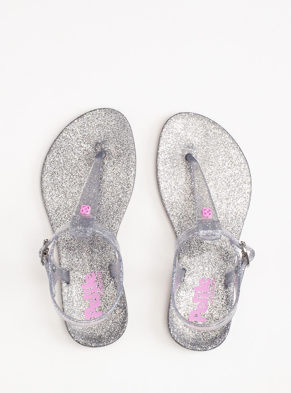 Sandália Infantil Petite Jolie Noah Glitter Prata PJ3340IN Prata 3