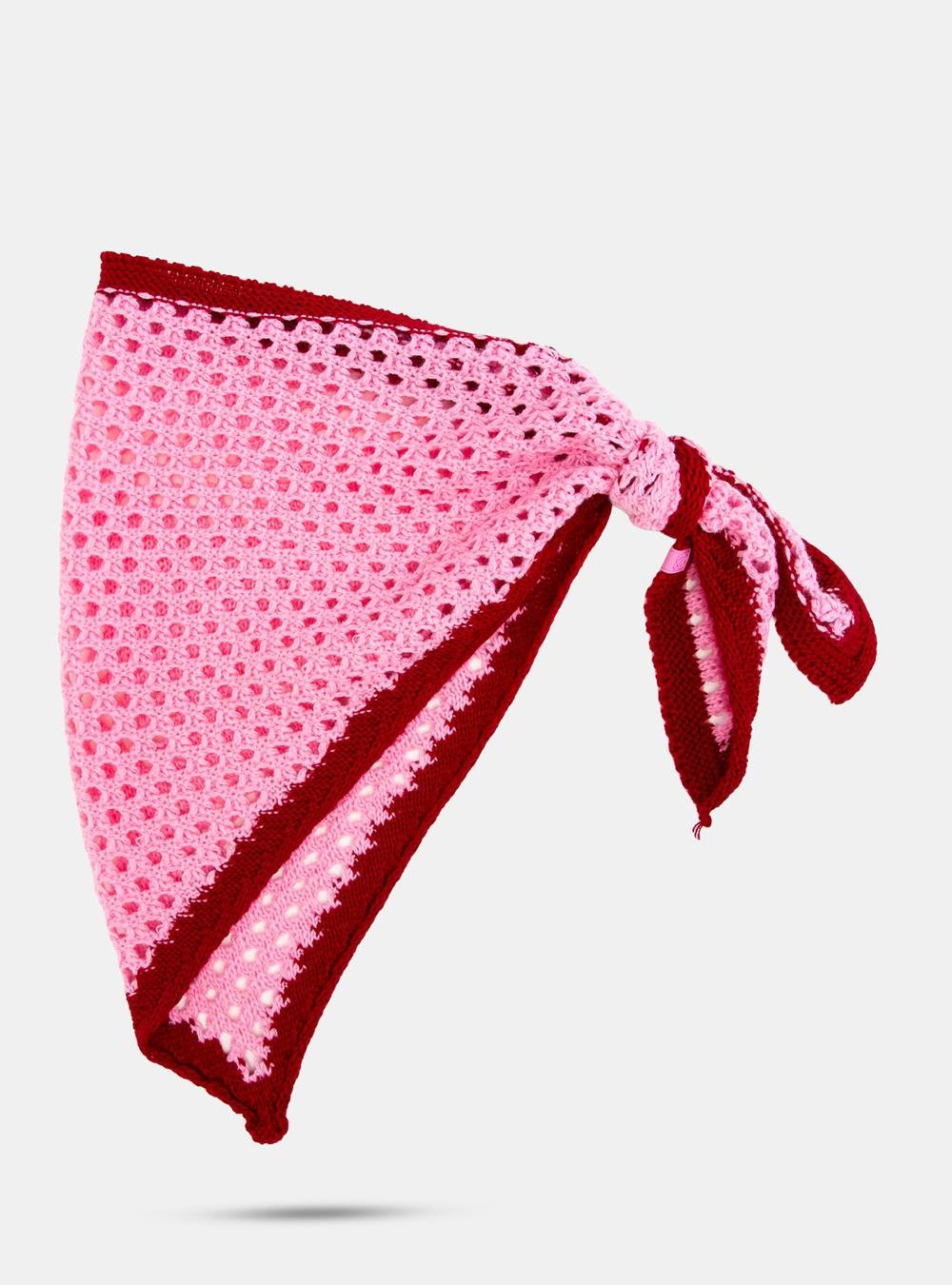 Lenço Petite Jolie Crochê Chiclete PJ20353