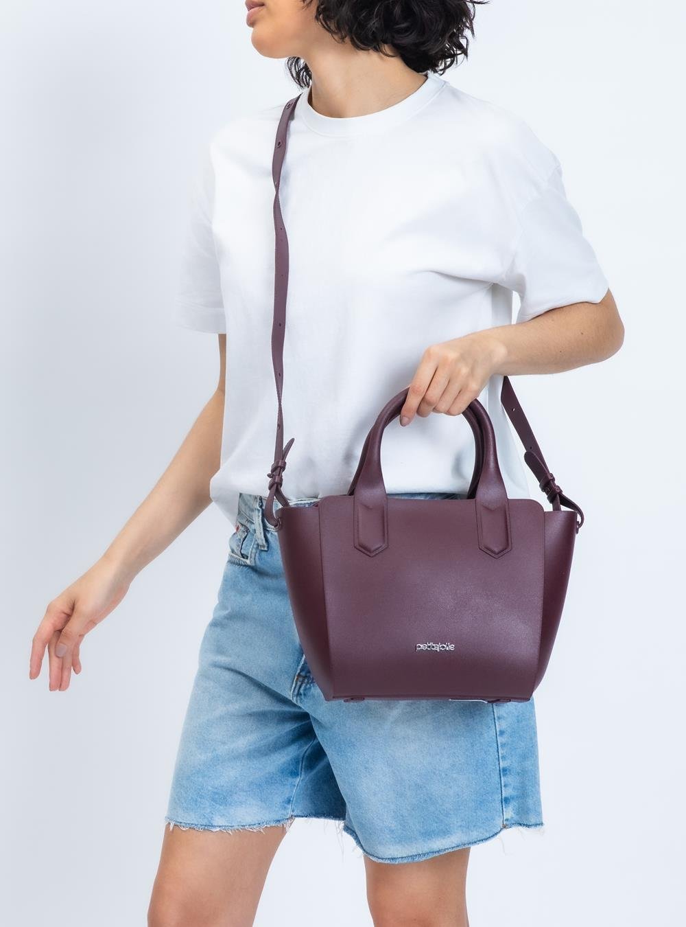Bolsa Petite Jolie Shape III Berry PJ3939III Vinho 6