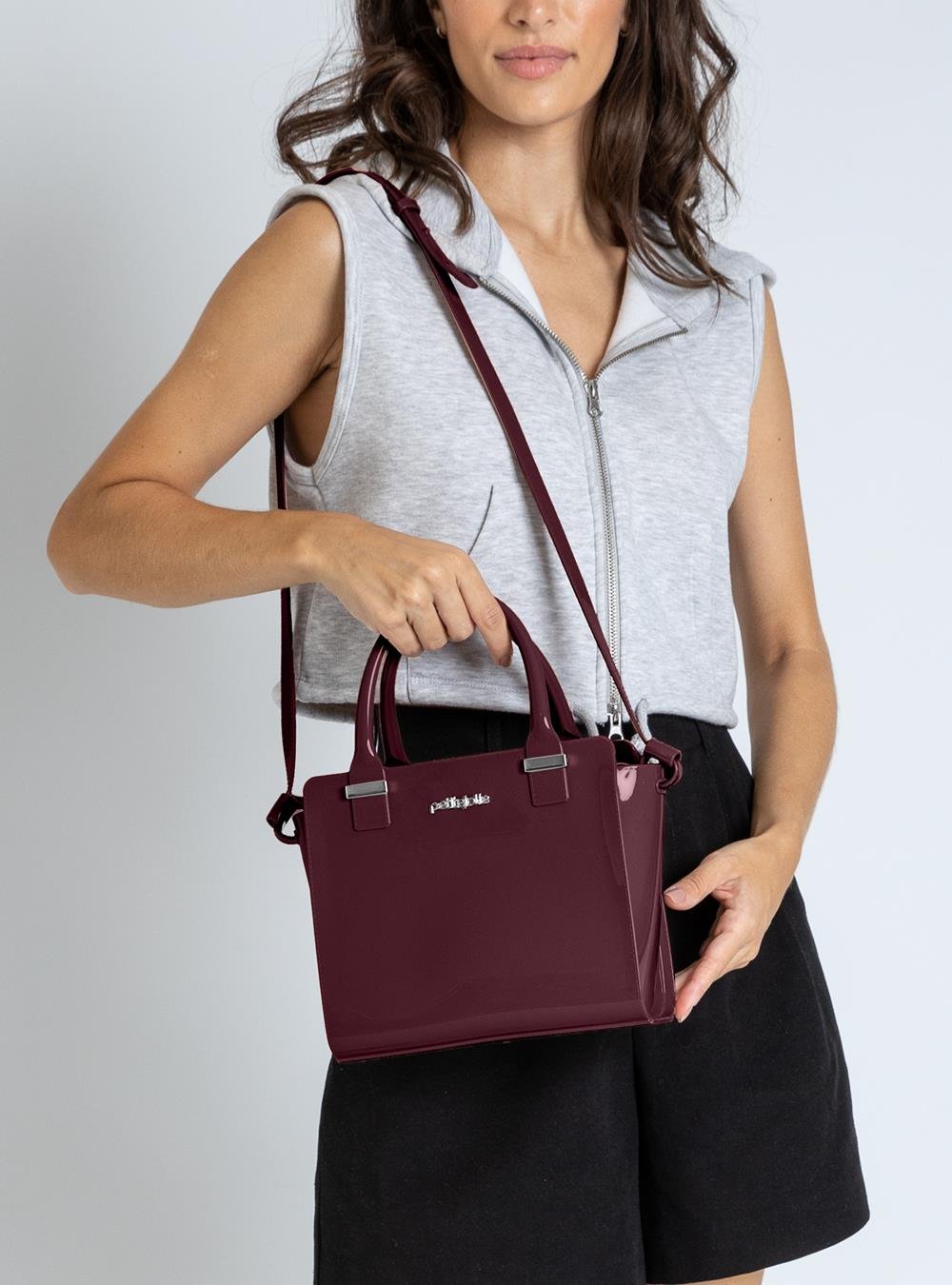 Bolsa Petite Jolie Love II Berry PJ5214II Vinho 4