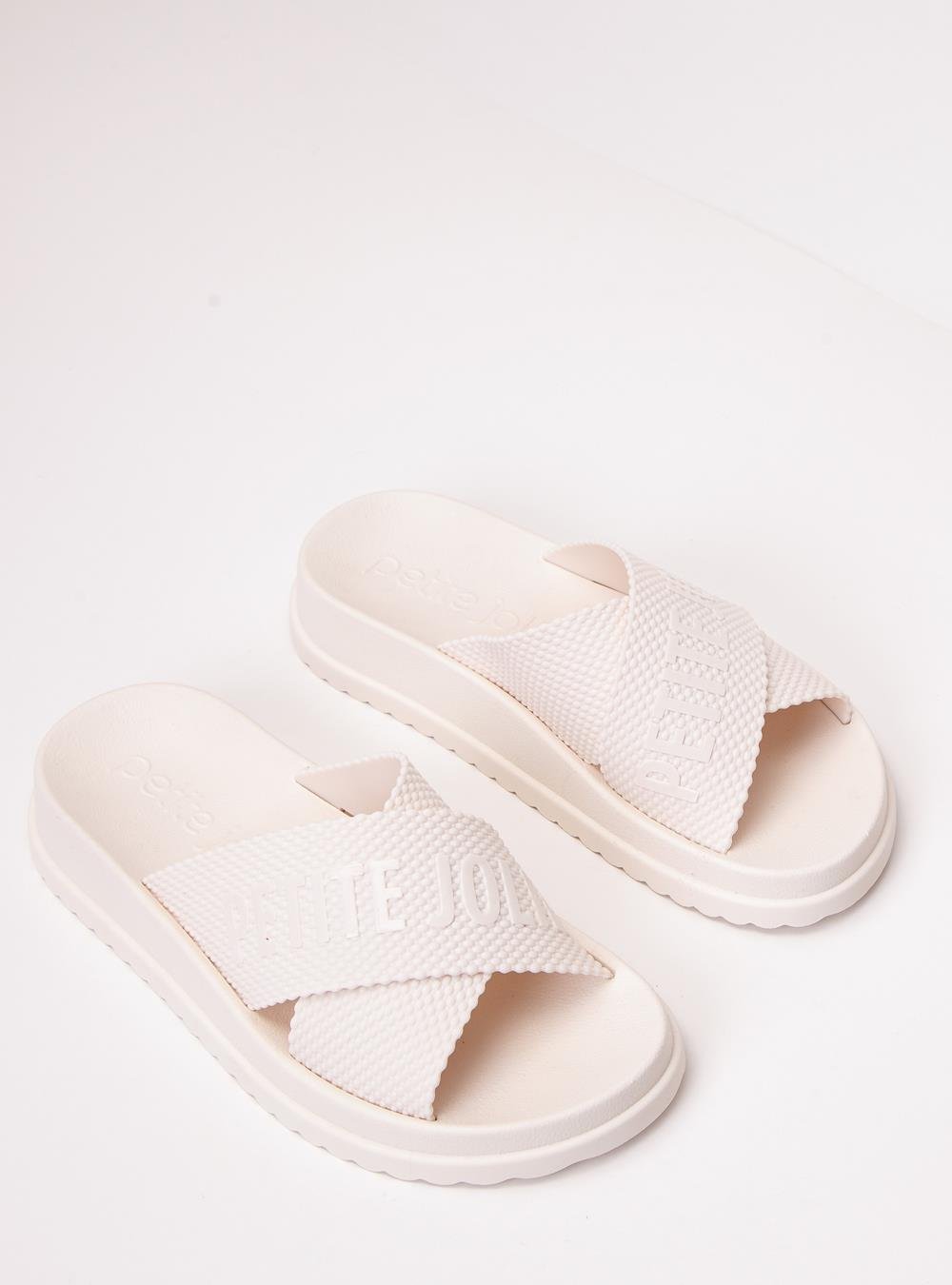 Chinelo Petite Jolie Smash Creme PJ6812II Bege 2