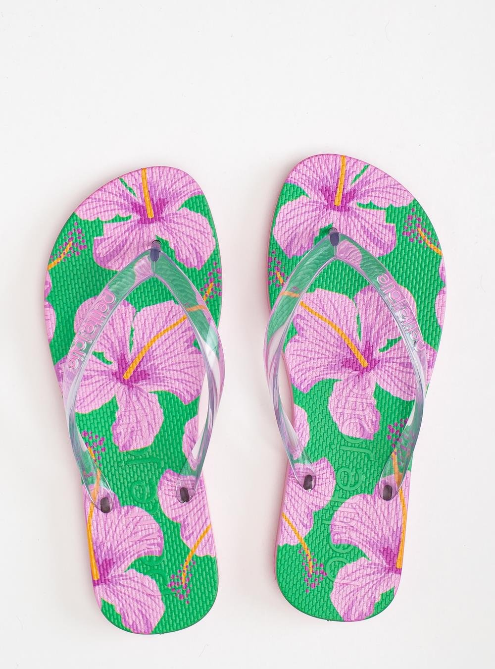 Chinelo Petite Jolie Fresh Floral 21 PJ6969 Verde 1