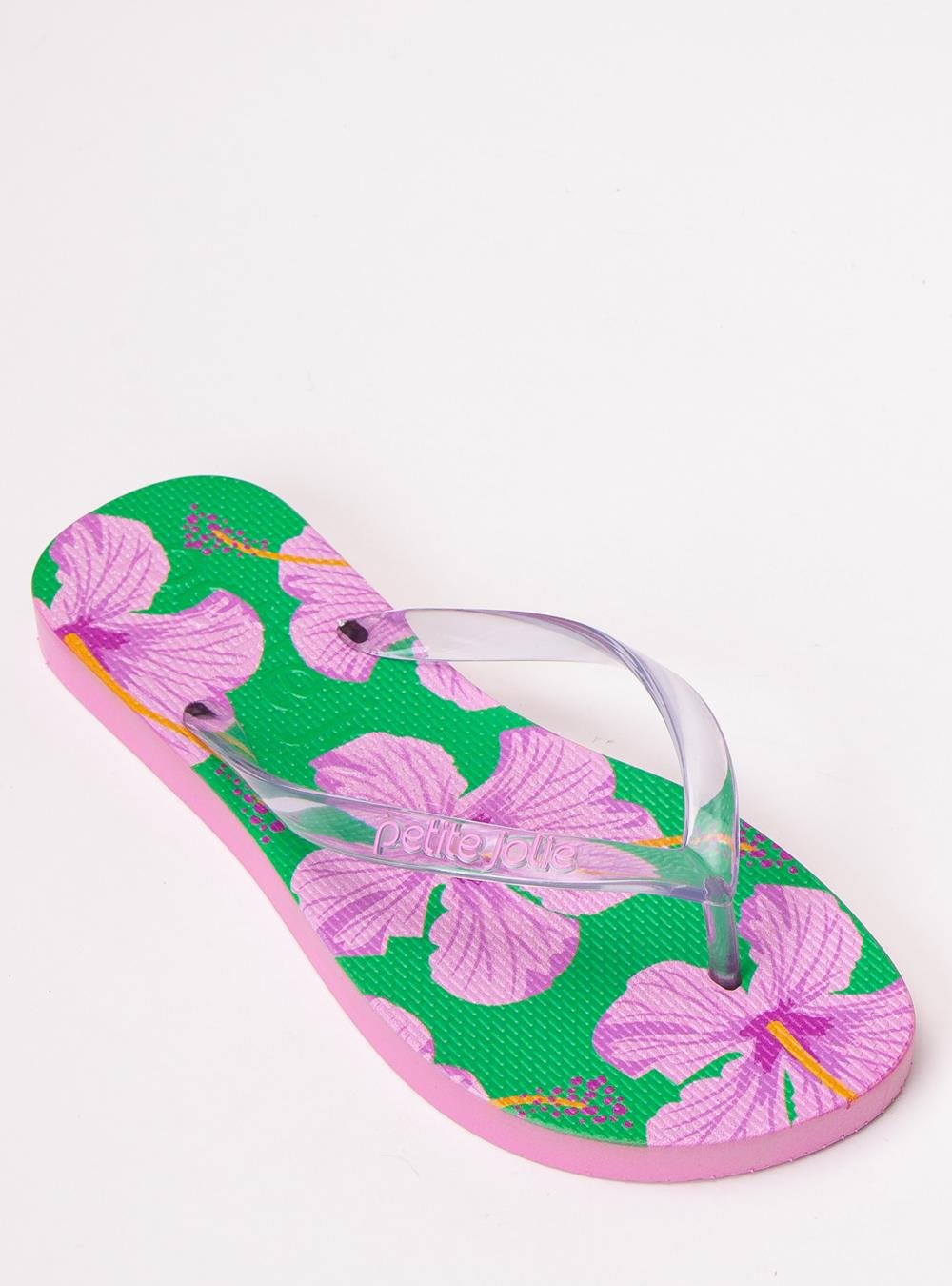 Chinelo Petite Jolie Fresh Floral 21 PJ6969 Verde 4