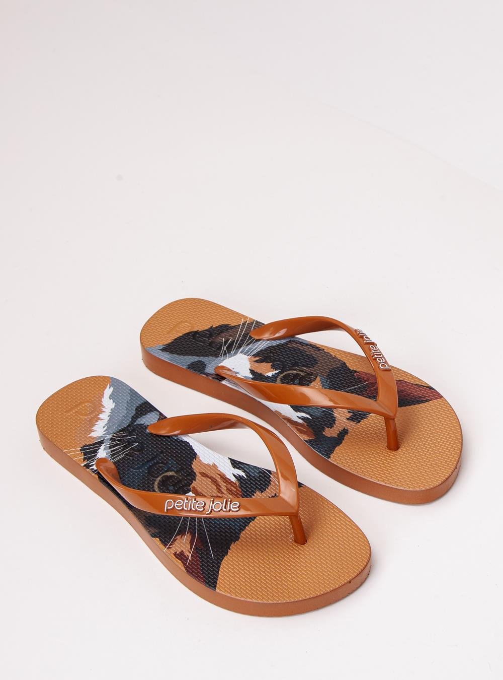 Chinelo Petite Jolie Fresh Pet Lovers 15 PJ6969 Marrom 2