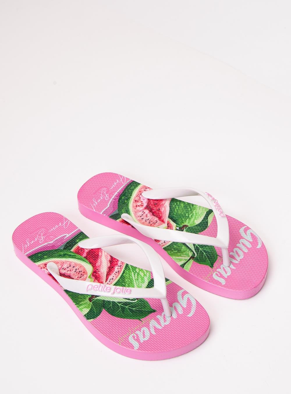 Chinelo Petite Jolie Fresh White/Frutas 7 PJ6969 Rosa 2