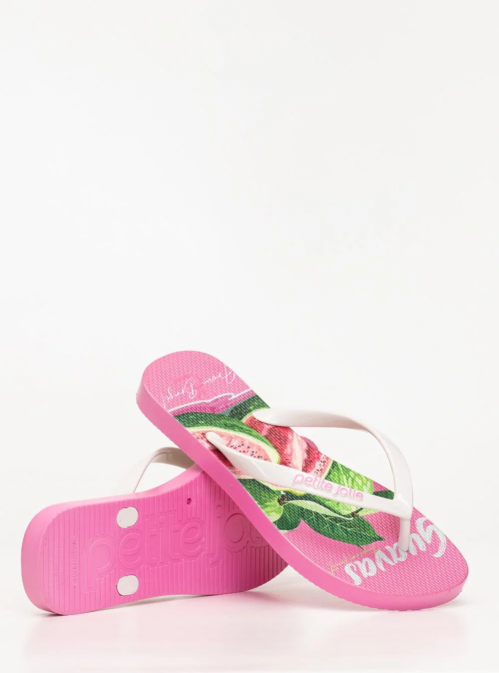 Chinelo Petite Jolie Fresh White/Frutas 7 PJ6969 Rosa 5