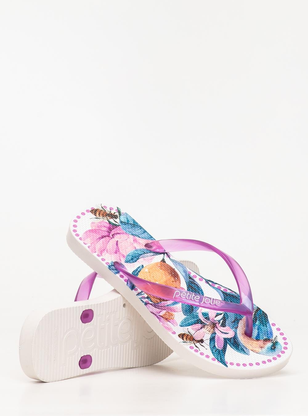 Chinelo Petite Jolie Fresh Chiclete/White/Frutas 6 PJ6969 Lilás 5