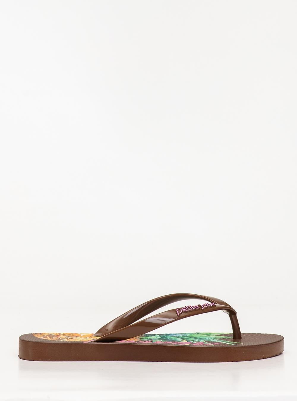 Chinelo Petite Jolie Fresh Chocolate/Frutas 8 PJ6969 Marrom 3