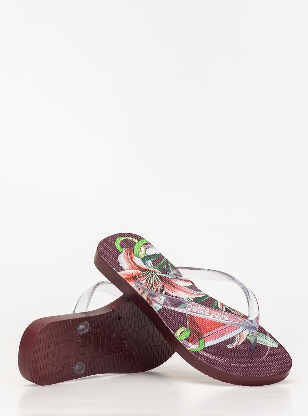 Chinelo Petite Jolie Fresh Berry/Drink 9 PJ6969 Vinho 4