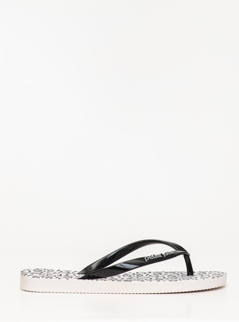 Chinelo Petite Jolie Fresh White/Pattern 2 PJ6969 Preto 3