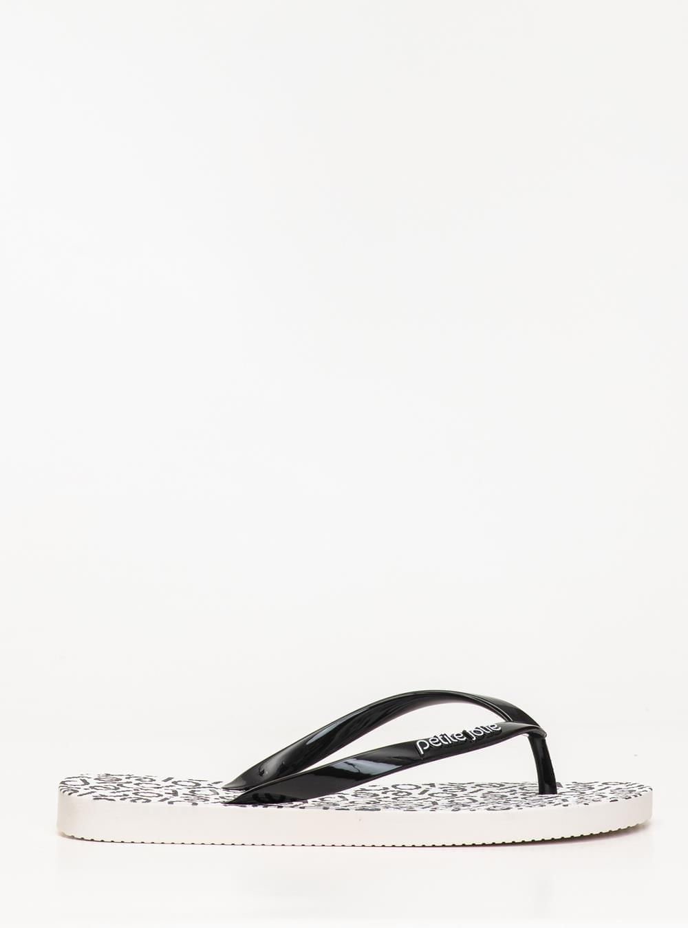 Chinelo Petite Jolie Fresh White/Pattern 2 PJ6969 Preto 3