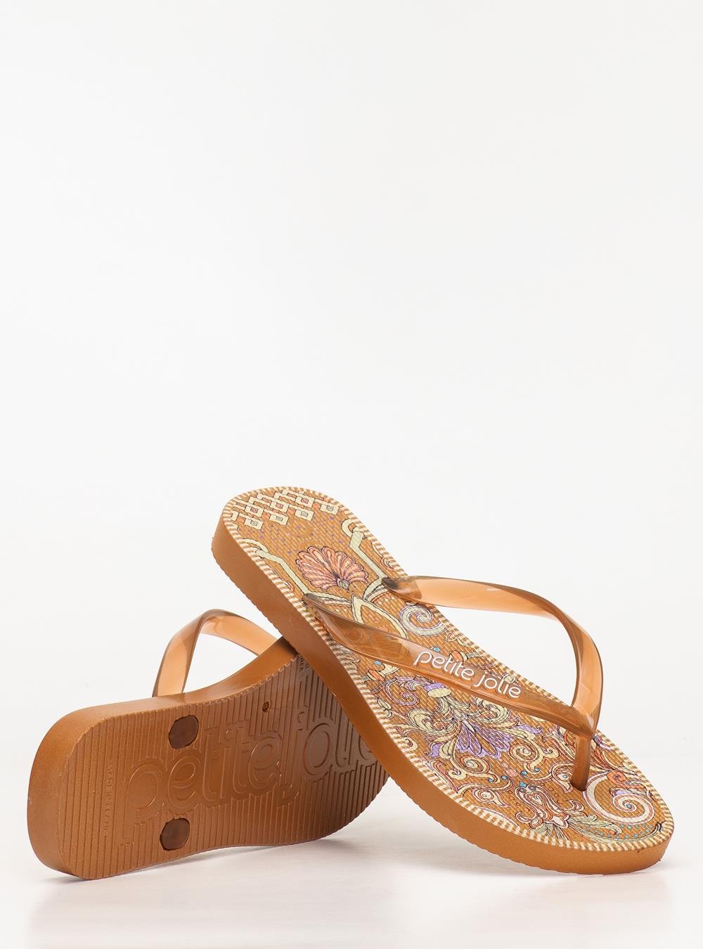 Chinelo Petite Jolie Fresh Doce Leite Arabesco 2 PJ6969 Marrom 5