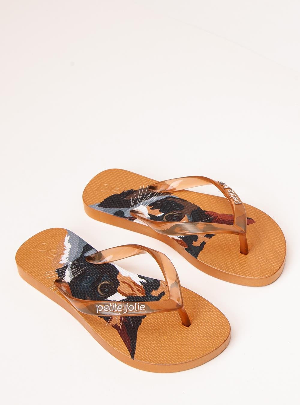 Chinelo Petite Jolie Fresh Doce Leite /Pet Lover 15 PJ6969IN Caramelo 2