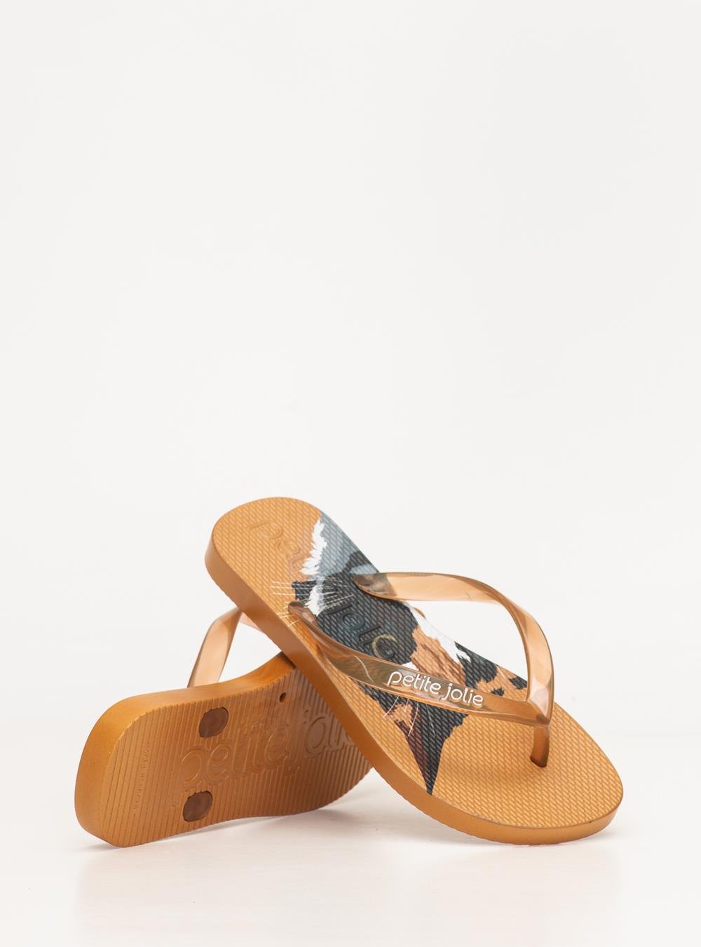 Chinelo Petite Jolie Fresh Doce Leite /Pet Lover 15 PJ6969IN Caramelo 4