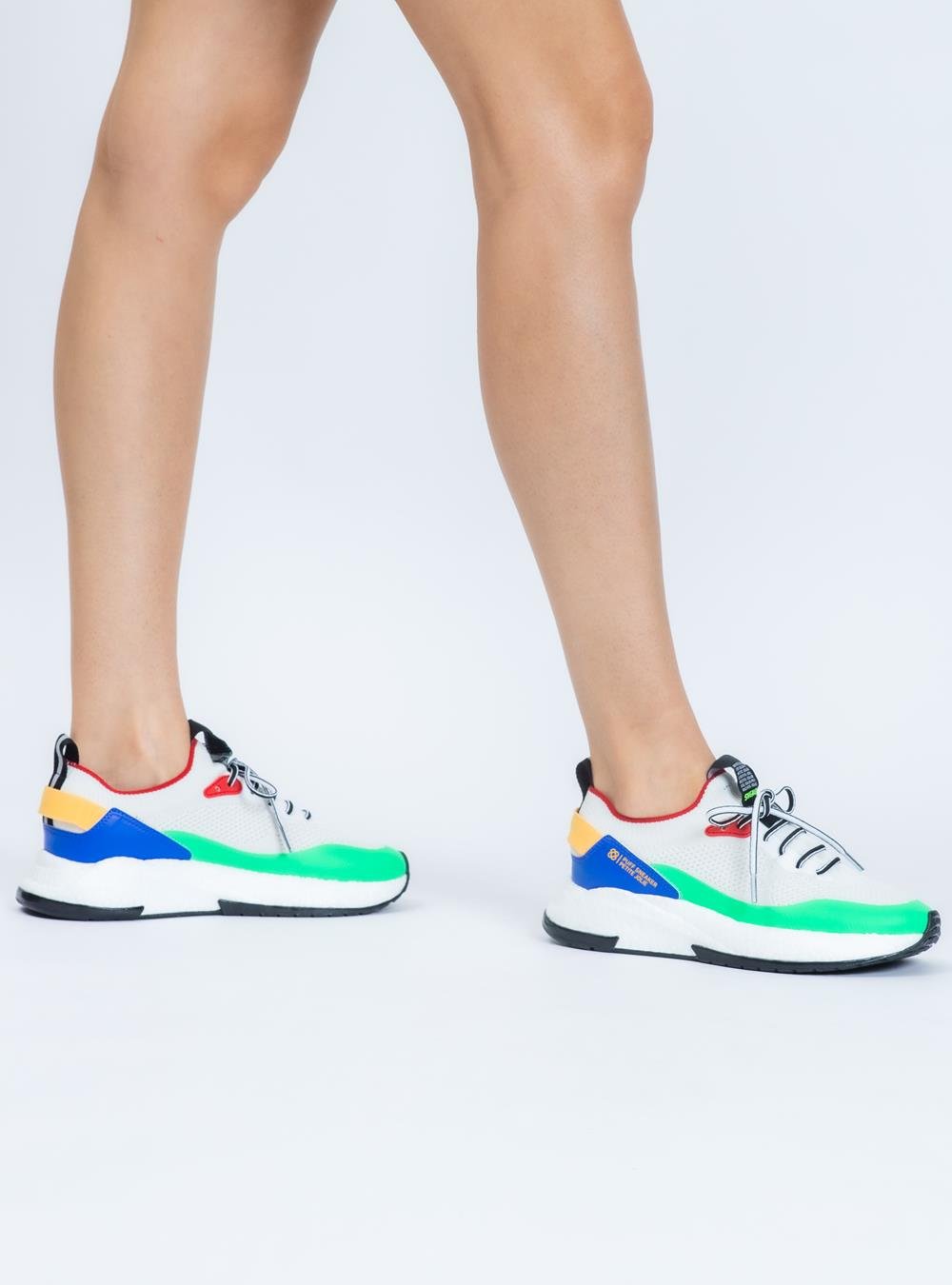 Tênis Petite Jolie Puff Sneaker White Multi 7 PJ7130II Multicores 6