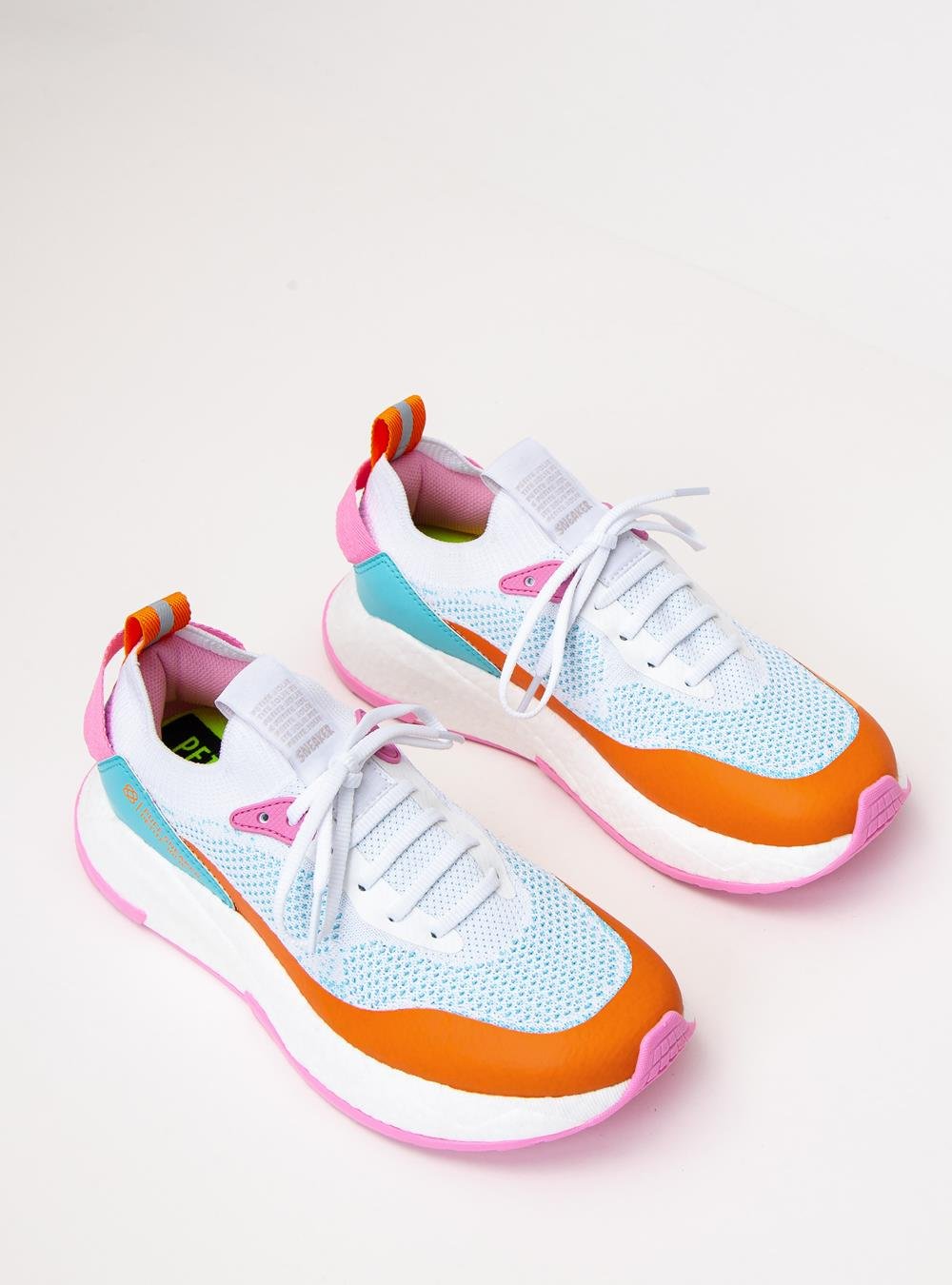 Tênis Petite Jolie Puff Sneaker Branco Chiclete PJ7130II Multicores 2