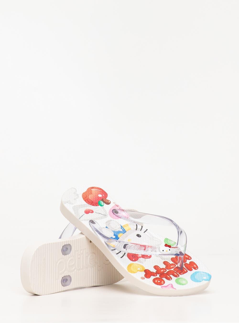 Chinelo Petite Jolie Fresh White/Hello Kitty 16 PJ7206INHK Branco 4