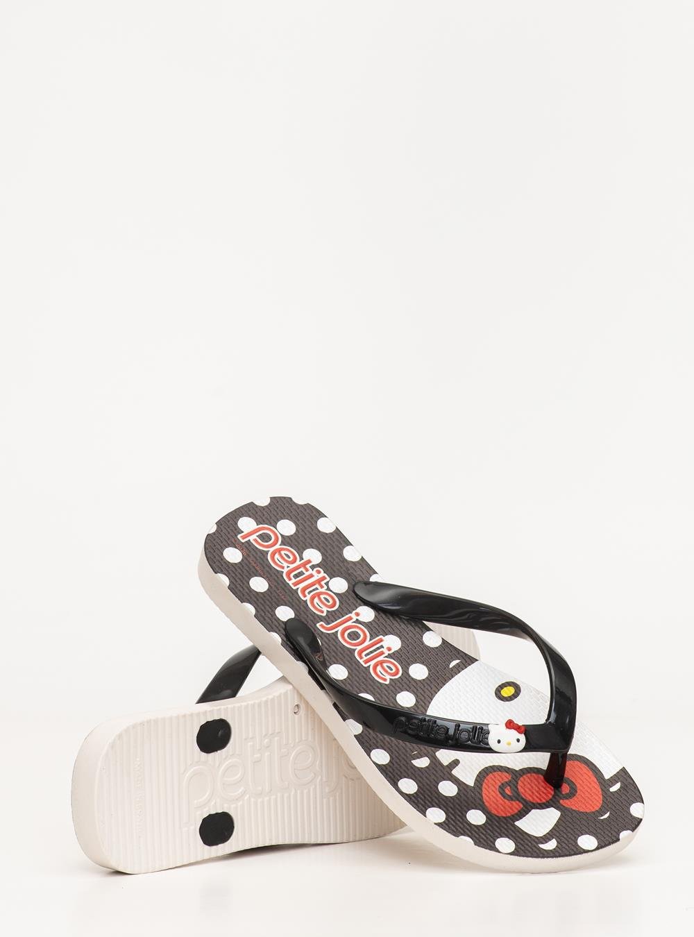 Chinelo Infantil Fresh White/Hello Kitty 19 PJ7206INHK Preto 4