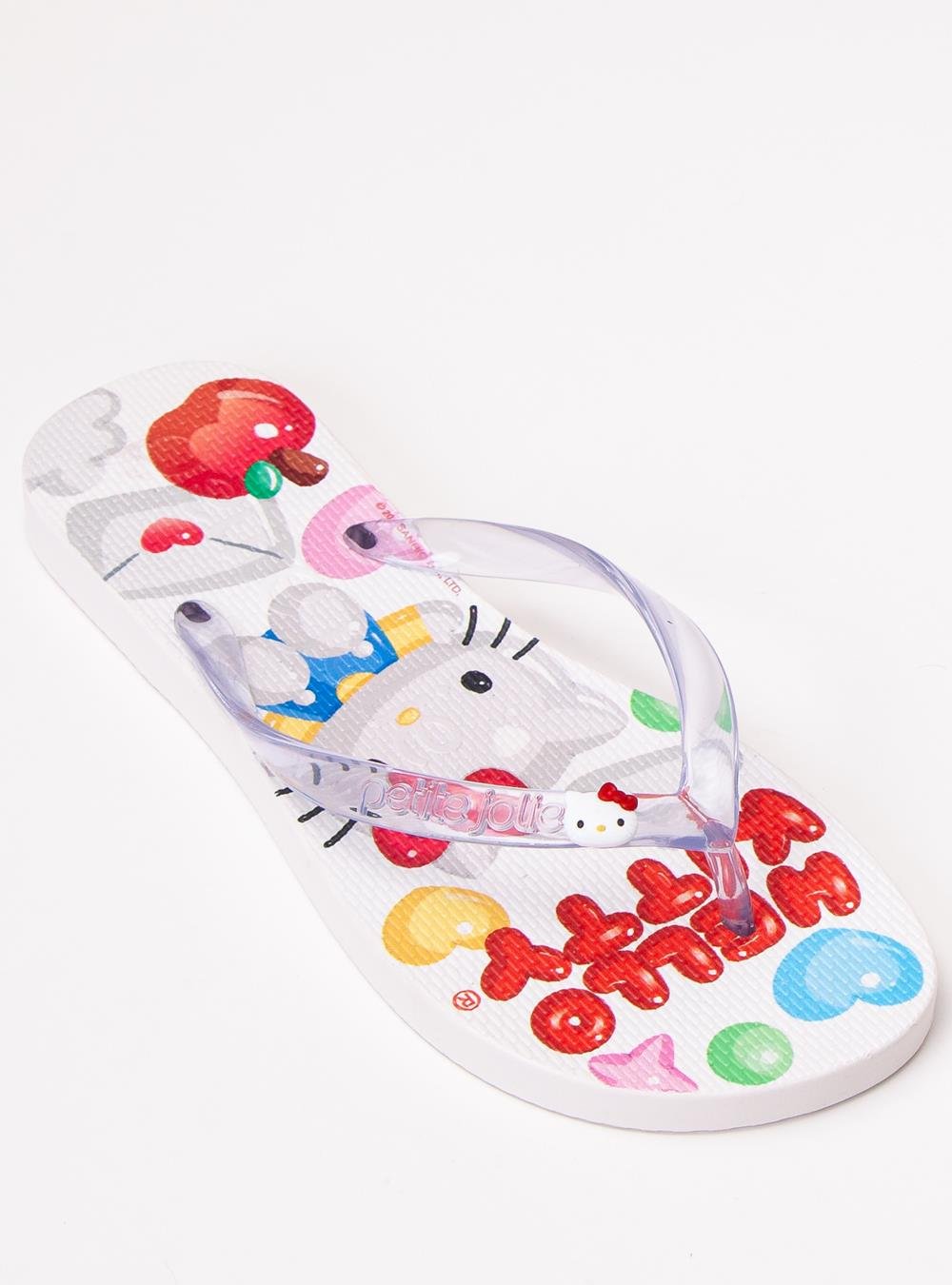 Chinelo Petite Jolie Fresh White/Hello Kitty 16 PJ7206HK Branco 4