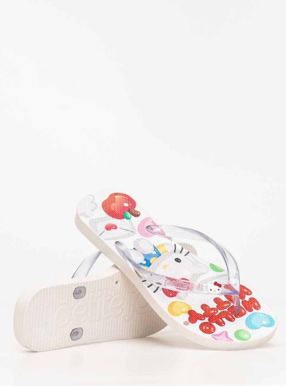 Chinelo Petite Jolie Fresh White/Hello Kitty 16 PJ7206HK Branco 5