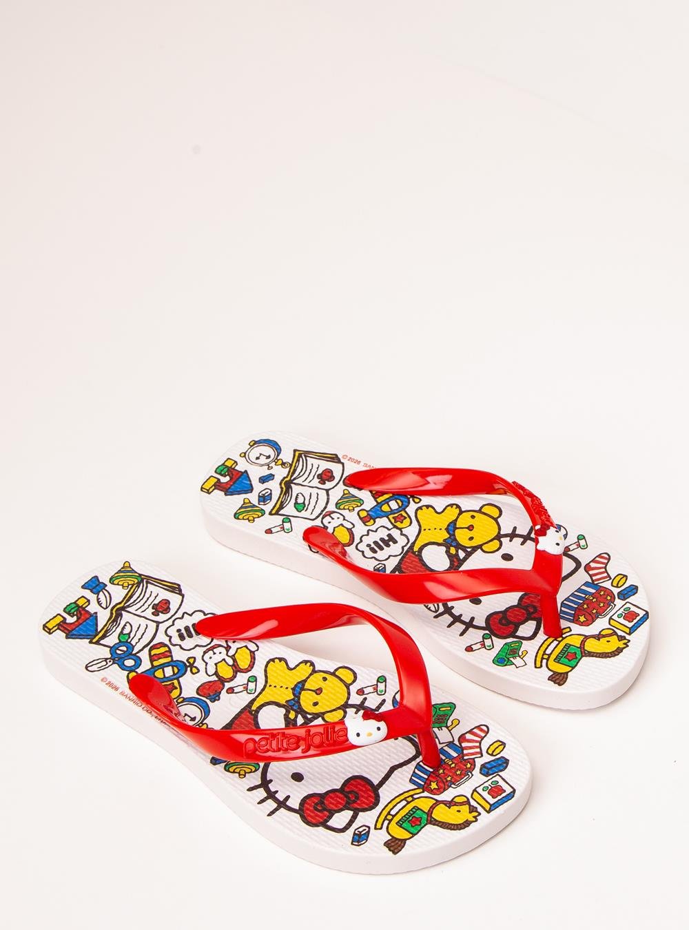 Chinelo Infantil Fresh White/Hello Kitty 18 PJ7206INHK Vermelho 2