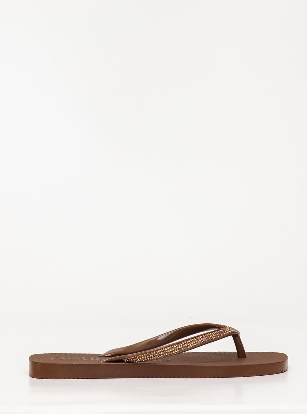 Chinelo Petite Jolie Refresh Shine Chocolate PJ7404 Marrom 3