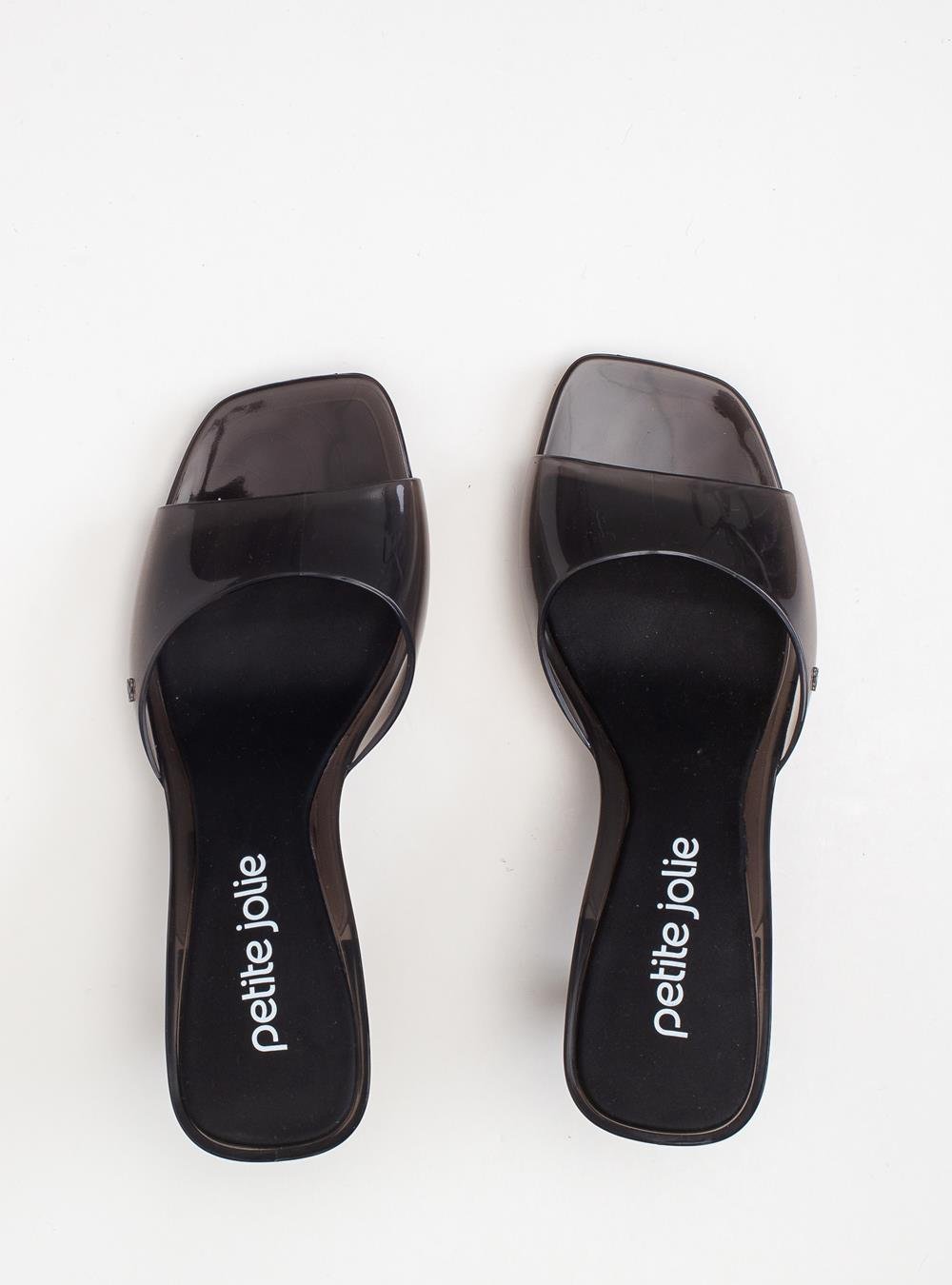 Tamanco Petite Jolie Icon Preto Translúcido PJ7368 Preto 4