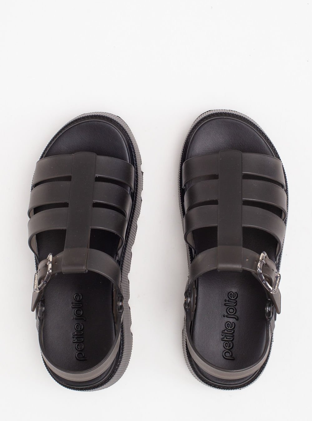 Sandália Petite Jolie Flow Sandal Preto Translúcido PJ7561 Preto 3