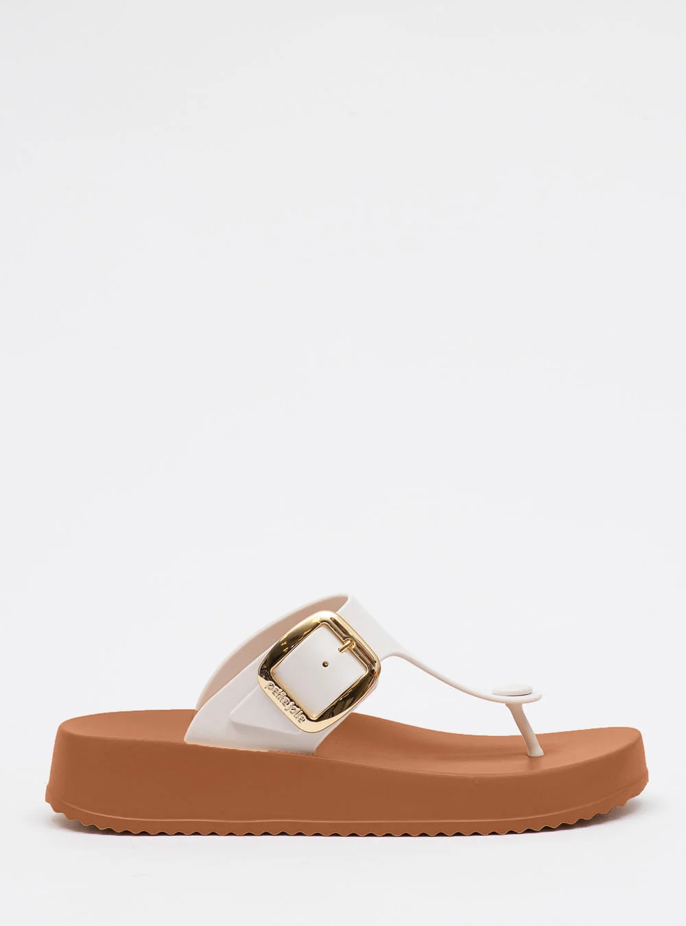 Chinelo Petite Jolie Day White/Doce De Leite PJ7499 Branco/Caramelo 2