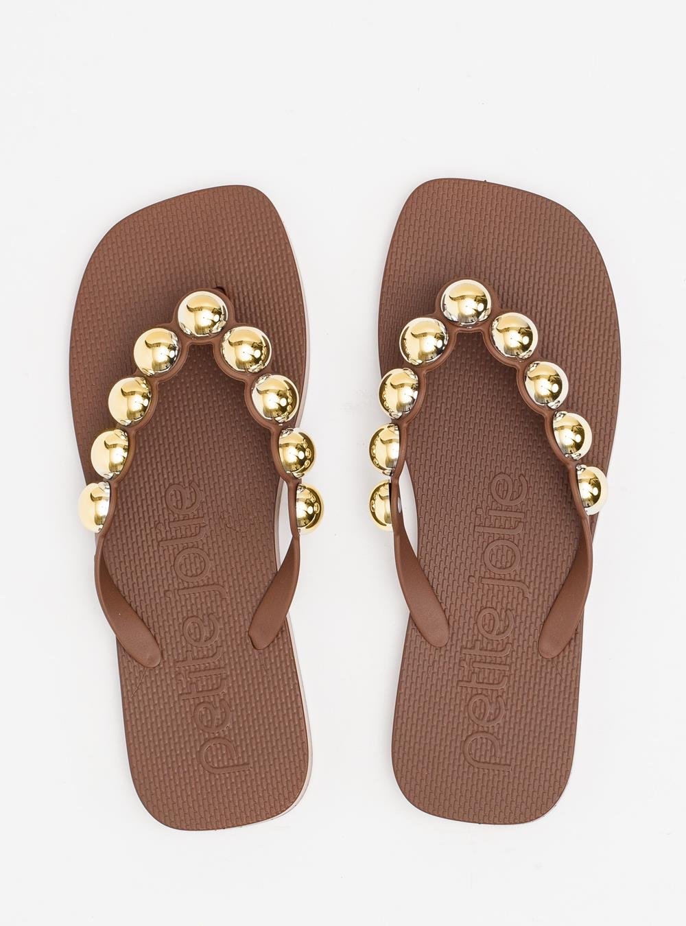 Chinelo Petite Jolie Refresh Bold Chocolate PJ7631 Marrom - Renner