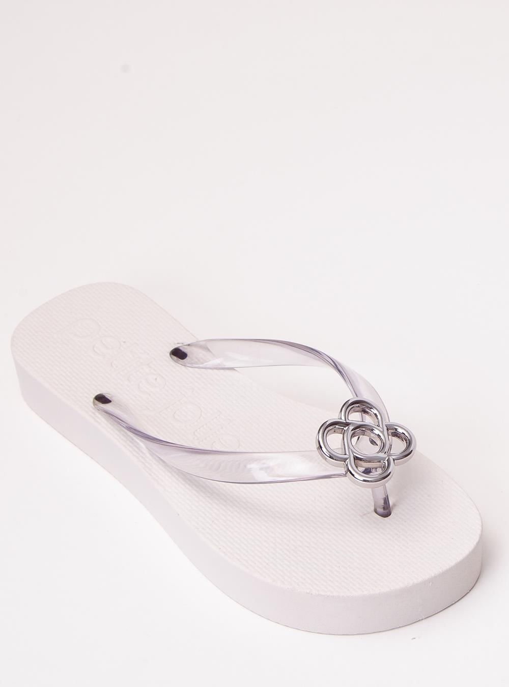 Chinelo Petite Jolie Fresh Up Translúcido/White PJ7634 Branco 4