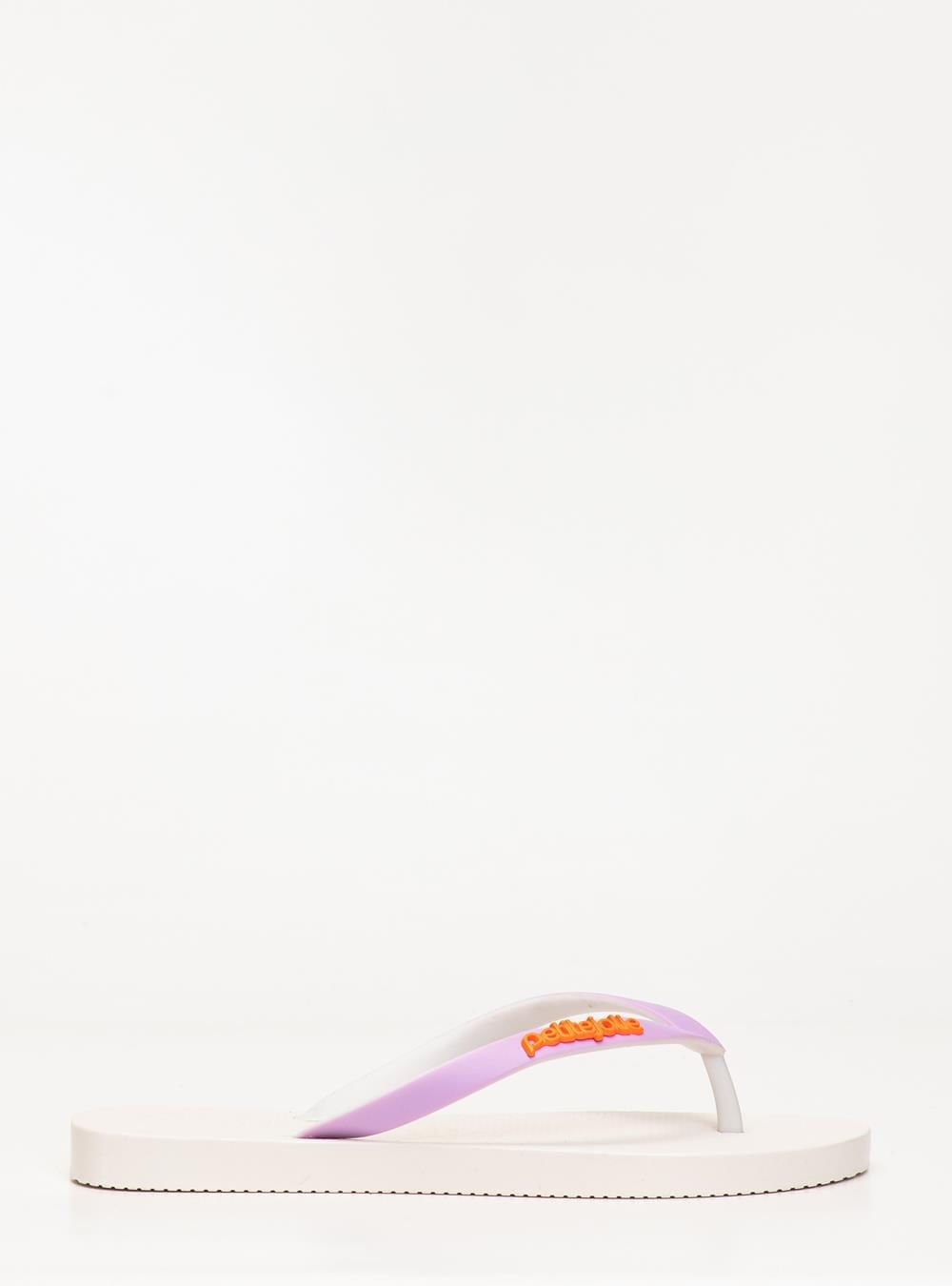 Chinelo Petite Jolie Fresh White/White PJ7638 Lilás 3