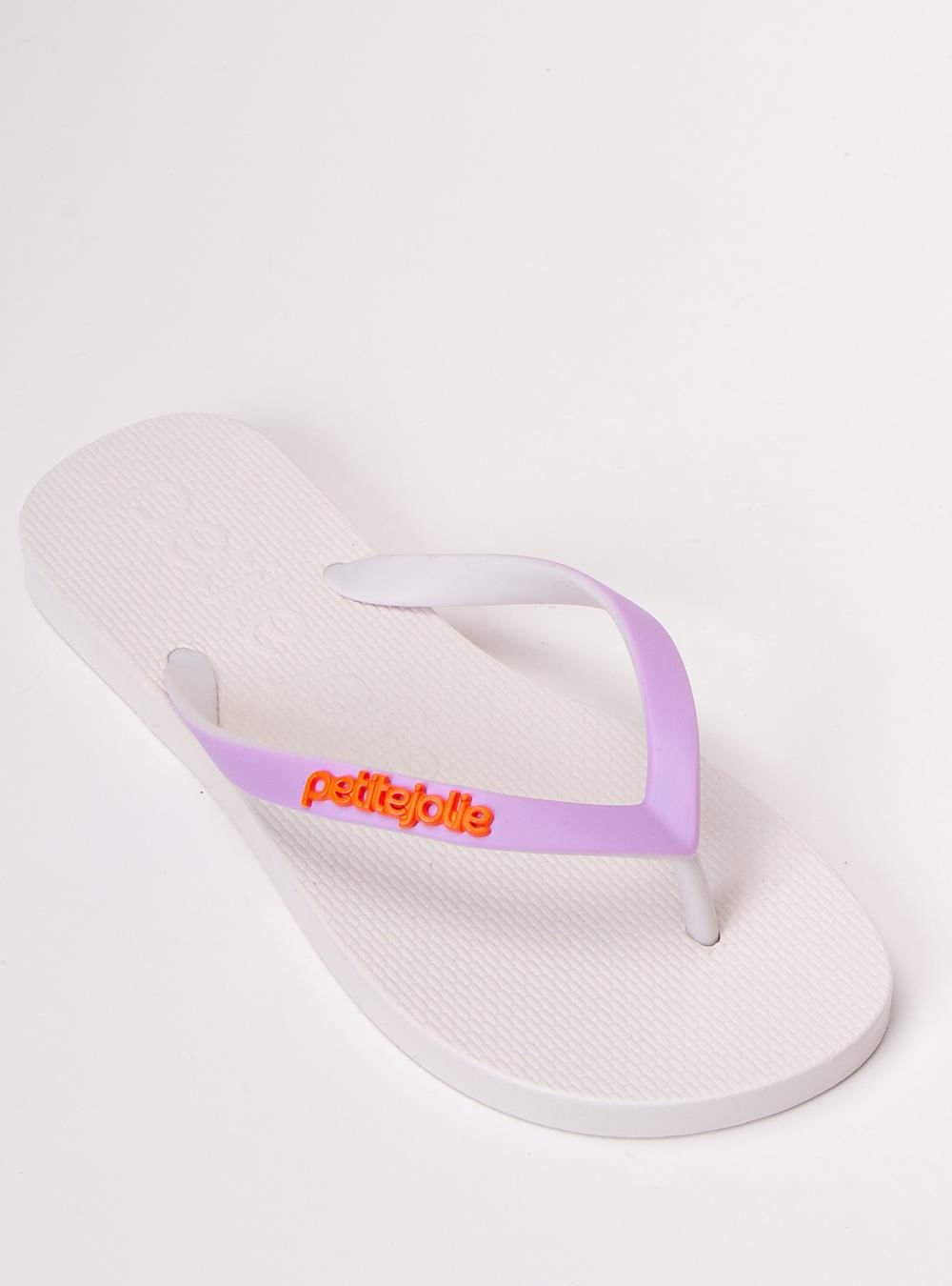Chinelo Petite Jolie Fresh White/White PJ7638 Lilás 4