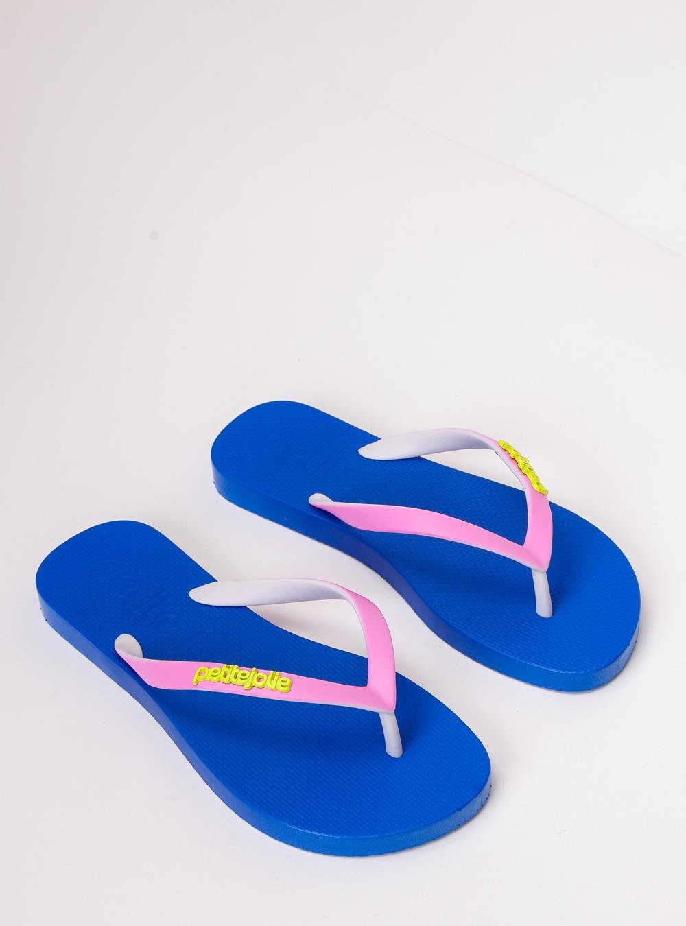 Chinelo Petite Jolie Fresh White/Sola Royal PJ7638 Azul 2
