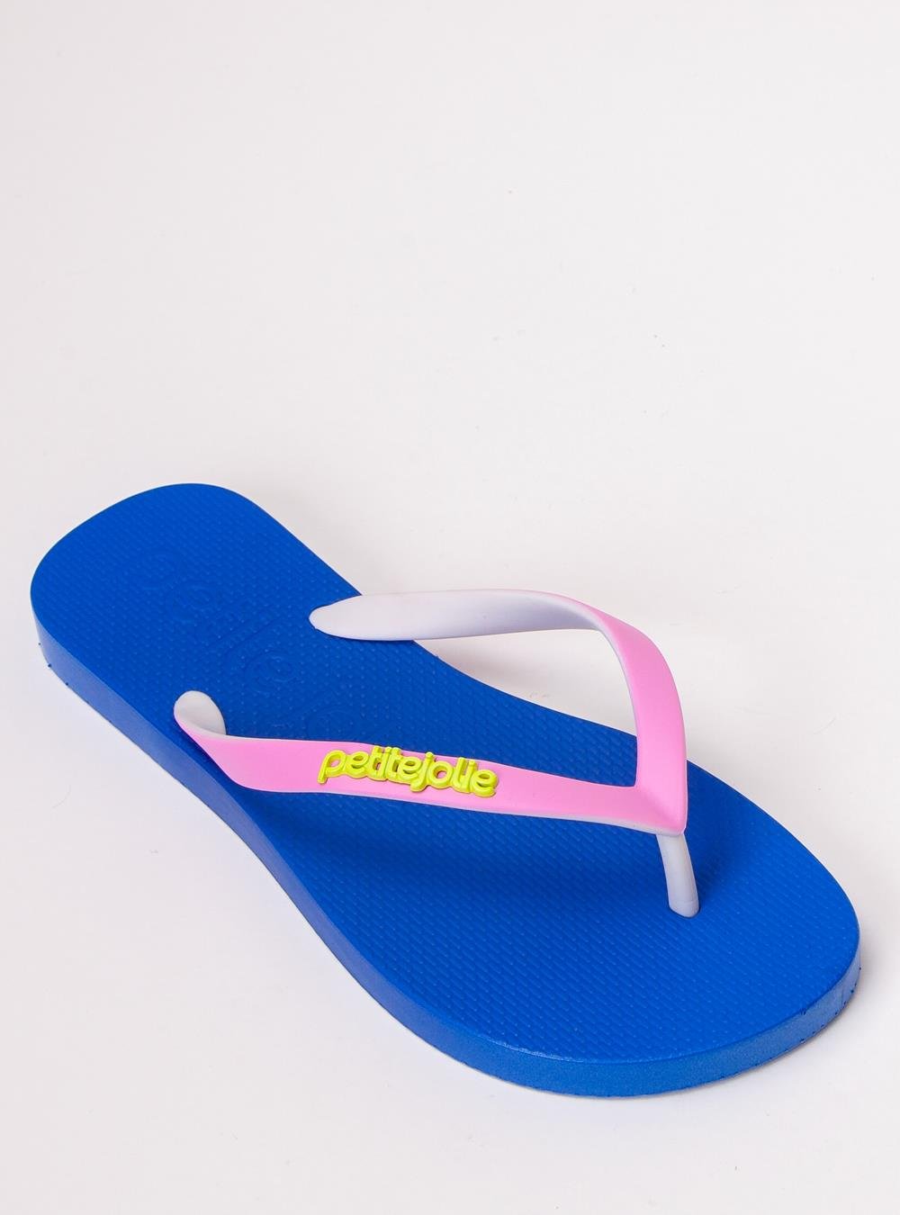 Chinelo Petite Jolie Fresh White/Sola Royal PJ7638 Azul 4