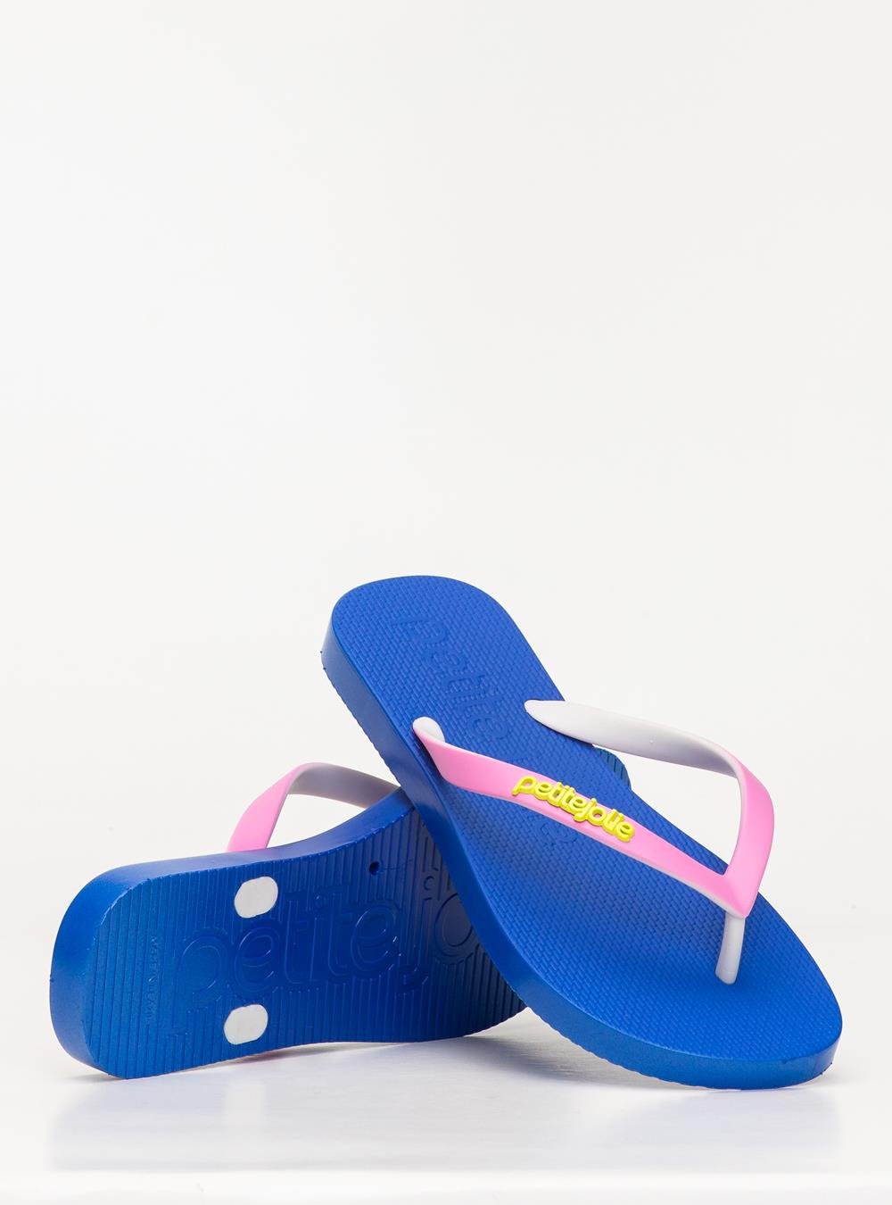 Chinelo Petite Jolie Fresh White/Sola Royal PJ7638 Azul 5