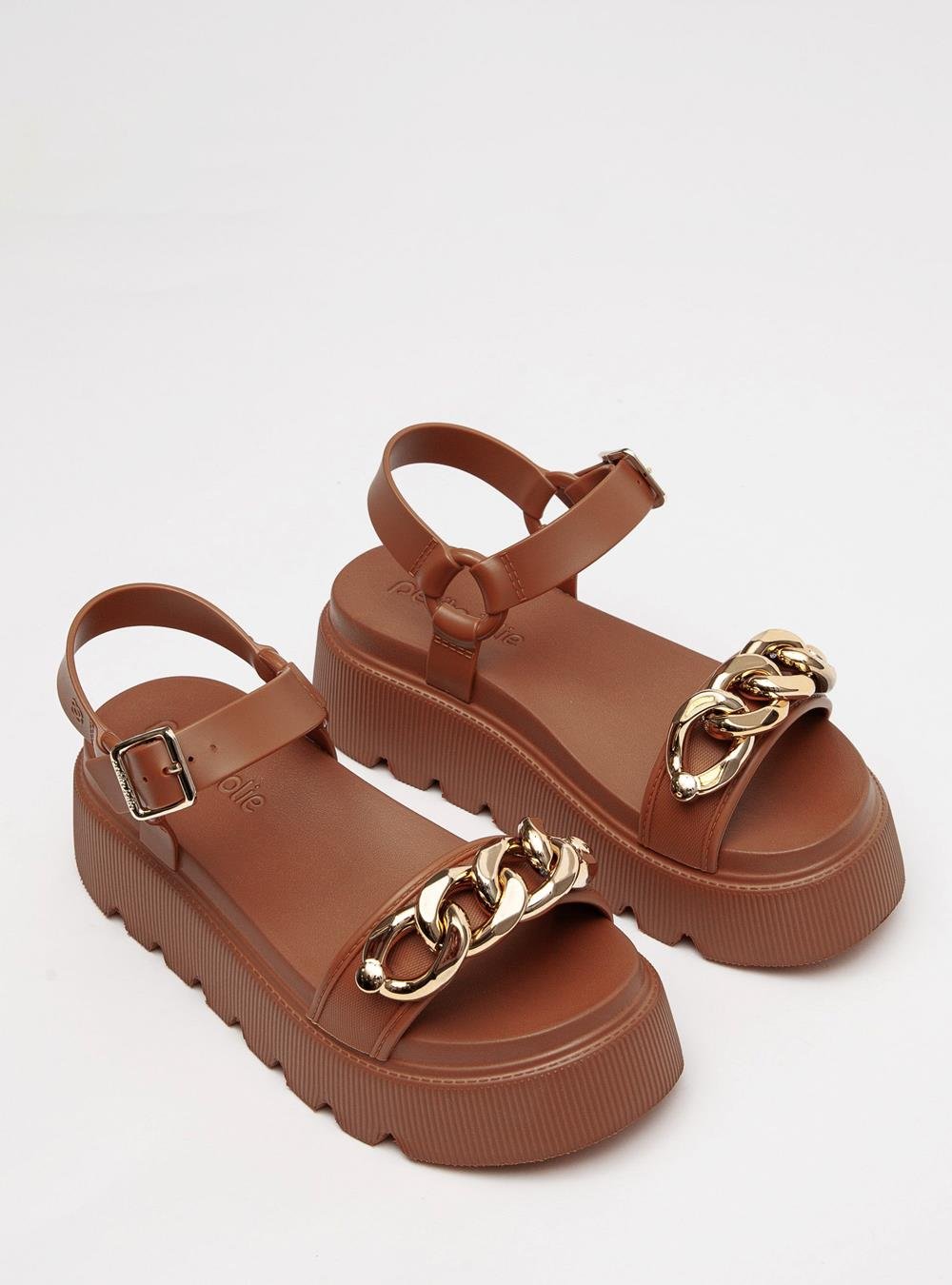 Sandália Petite Jolie Wish Chocolate PJ7583 Marrom 2