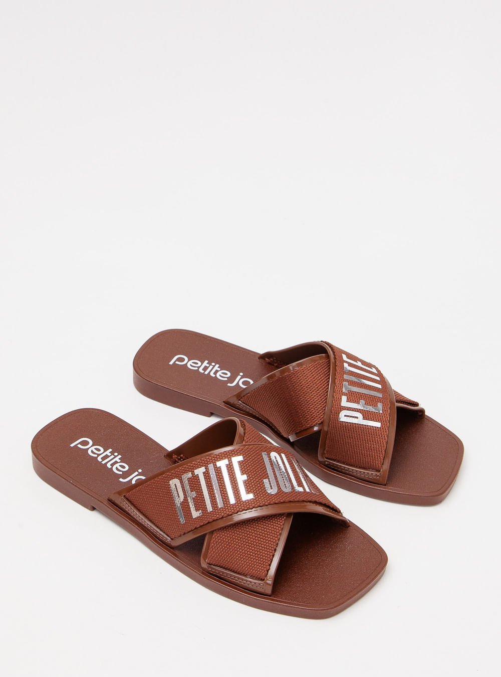 Chinelo Petite Jolie Vibe Chocolate PJ7611 Marrom 2