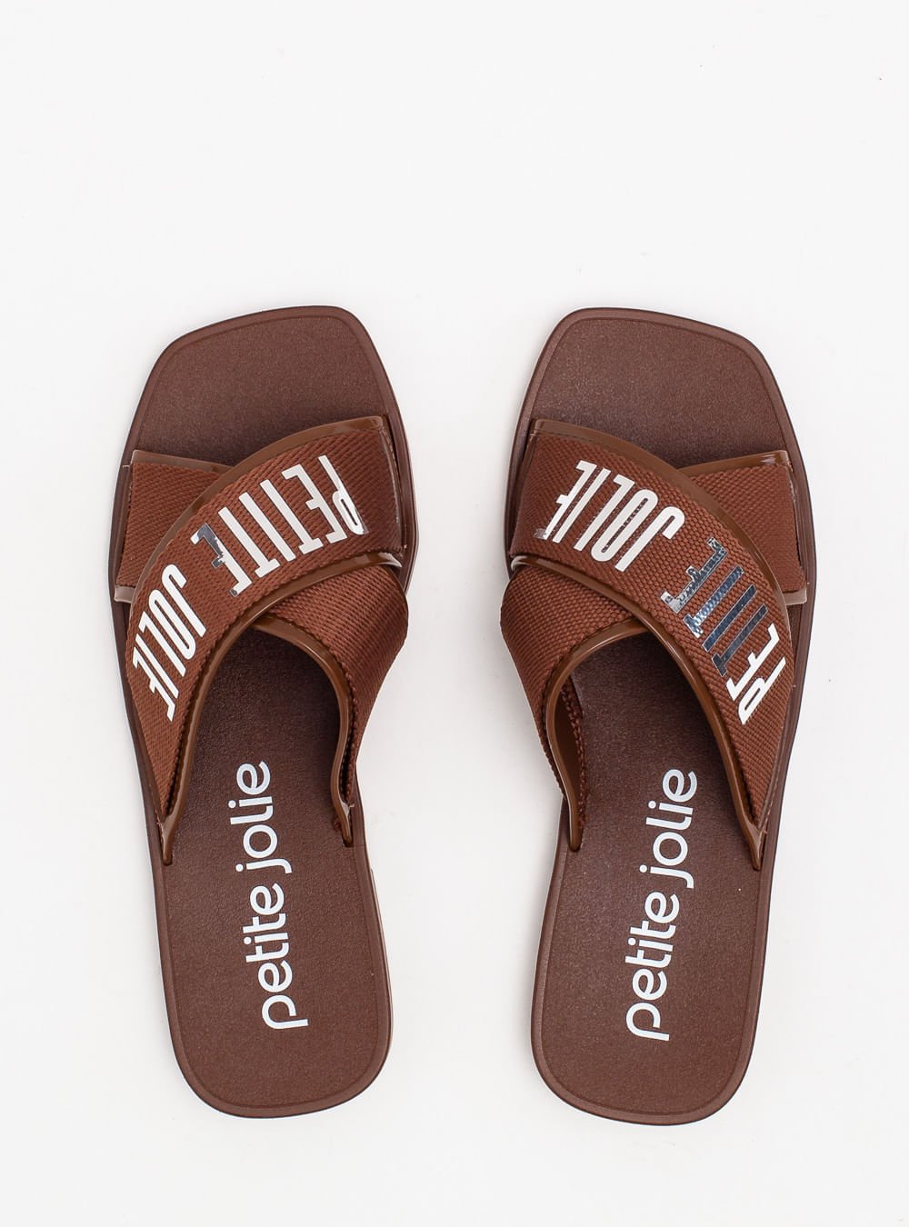 Chinelo Petite Jolie Vibe Chocolate PJ7611 Marrom 3