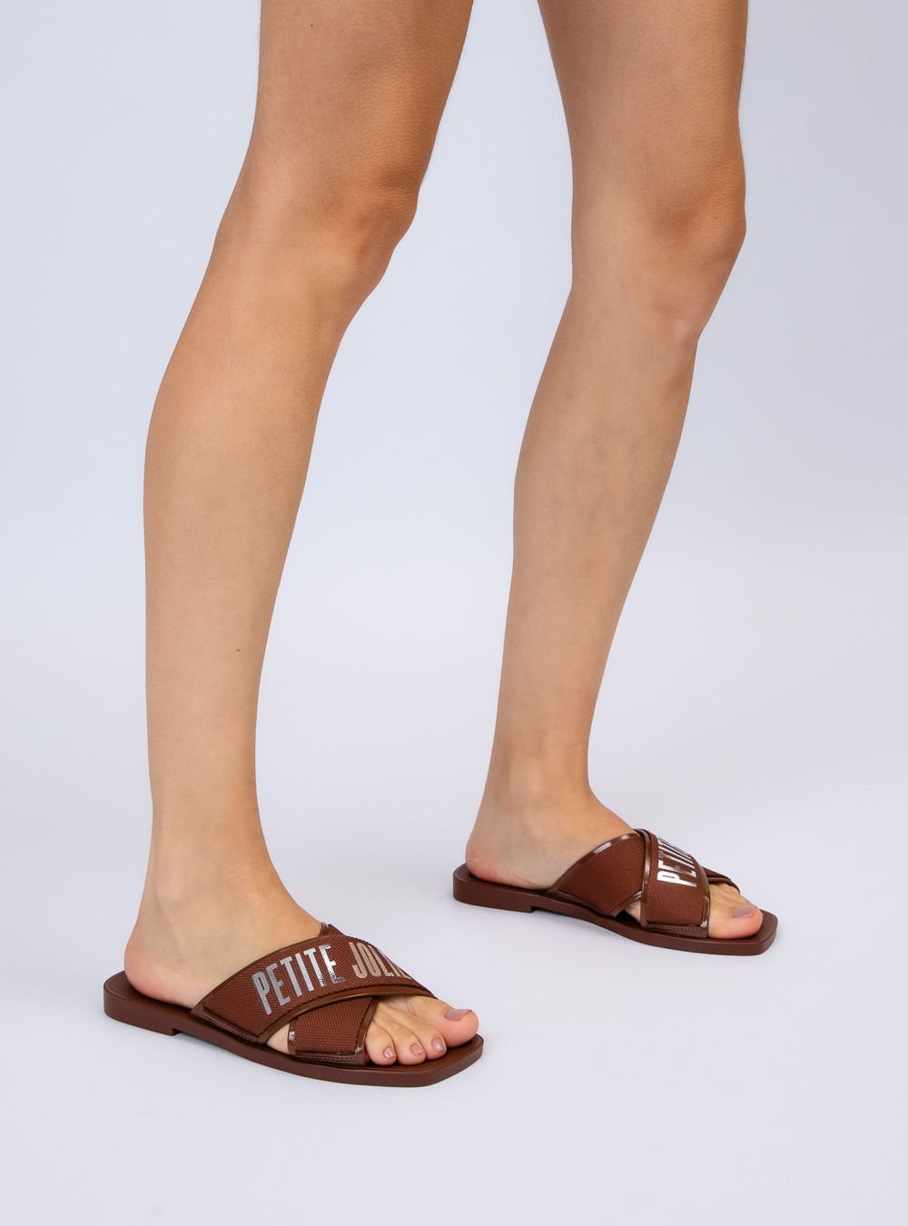 Chinelo Petite Jolie Vibe Chocolate PJ7611 Marrom 6