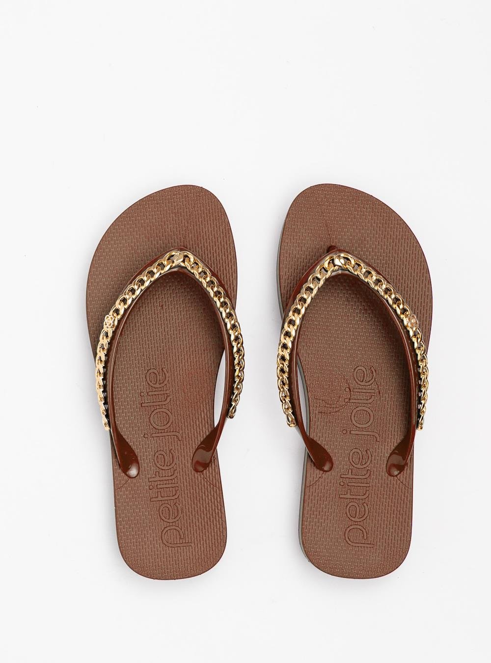 Chinelo Petite Jolie Fresh Up Chocolate PJ7592CX Marrom 3