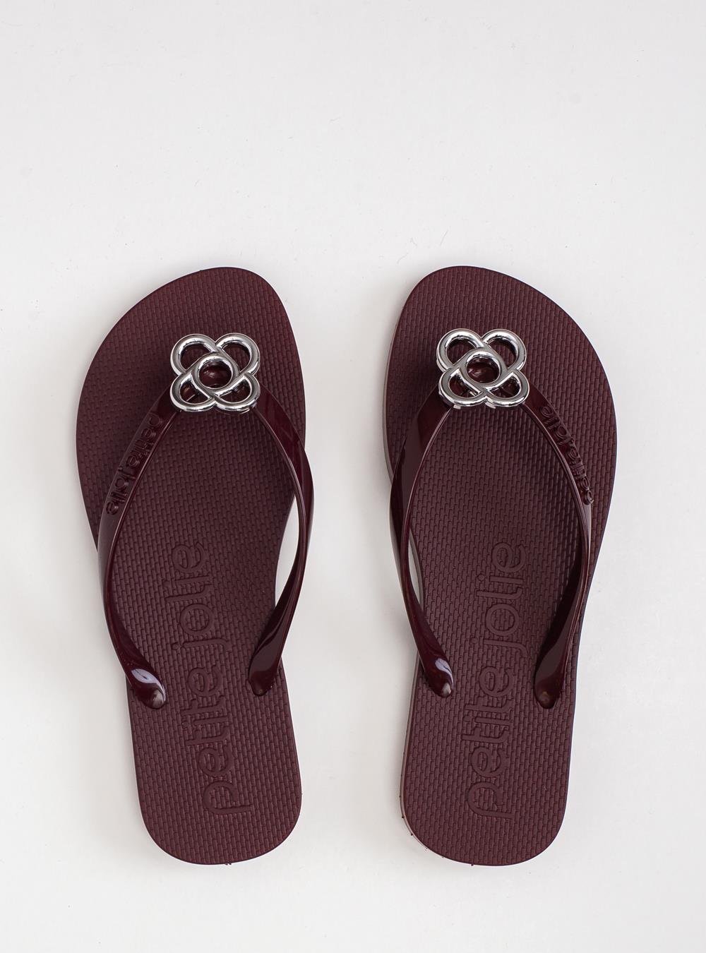 Chinelo Petite Jolie Fresh Up Berry PJ7634 Marrom 3