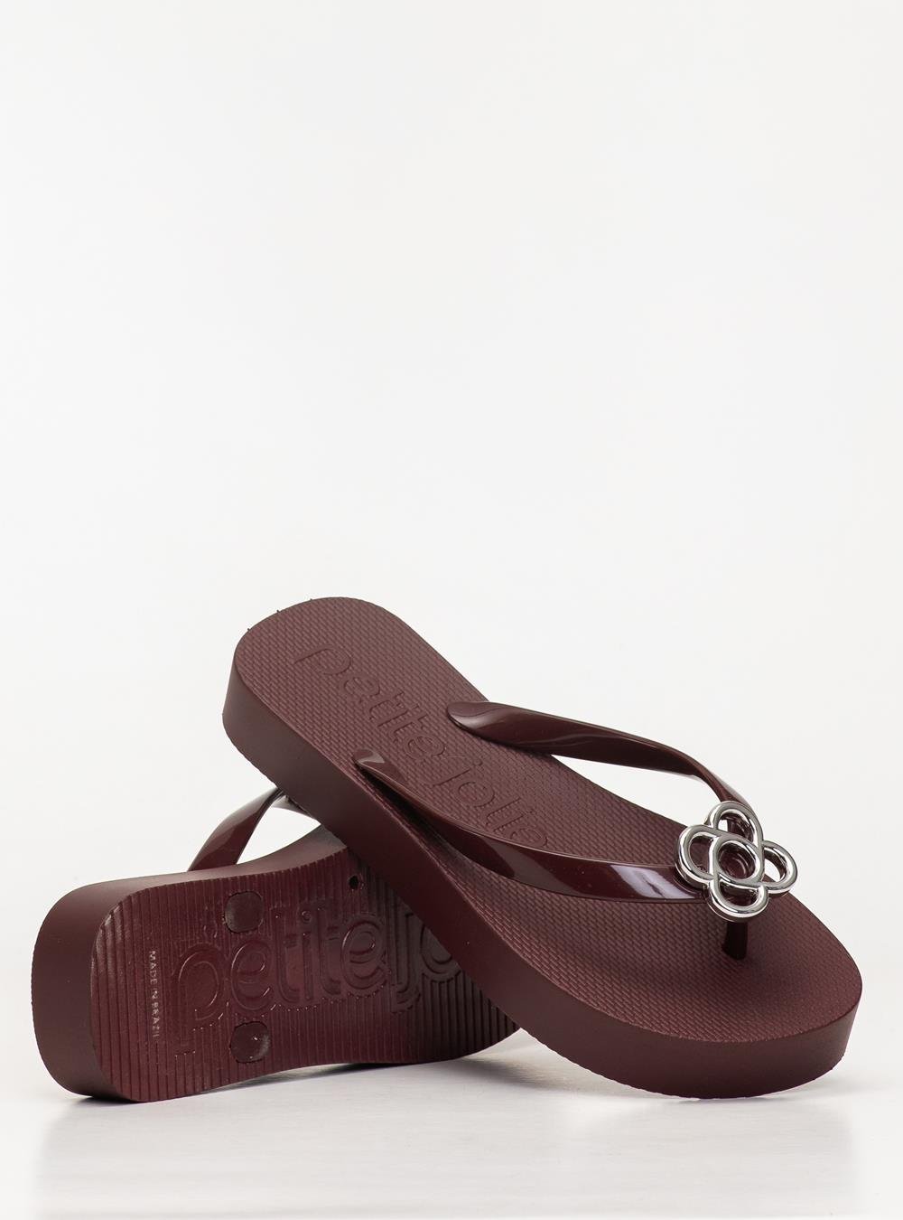 Chinelo Petite Jolie Fresh Up Berry PJ7634 Marrom 4