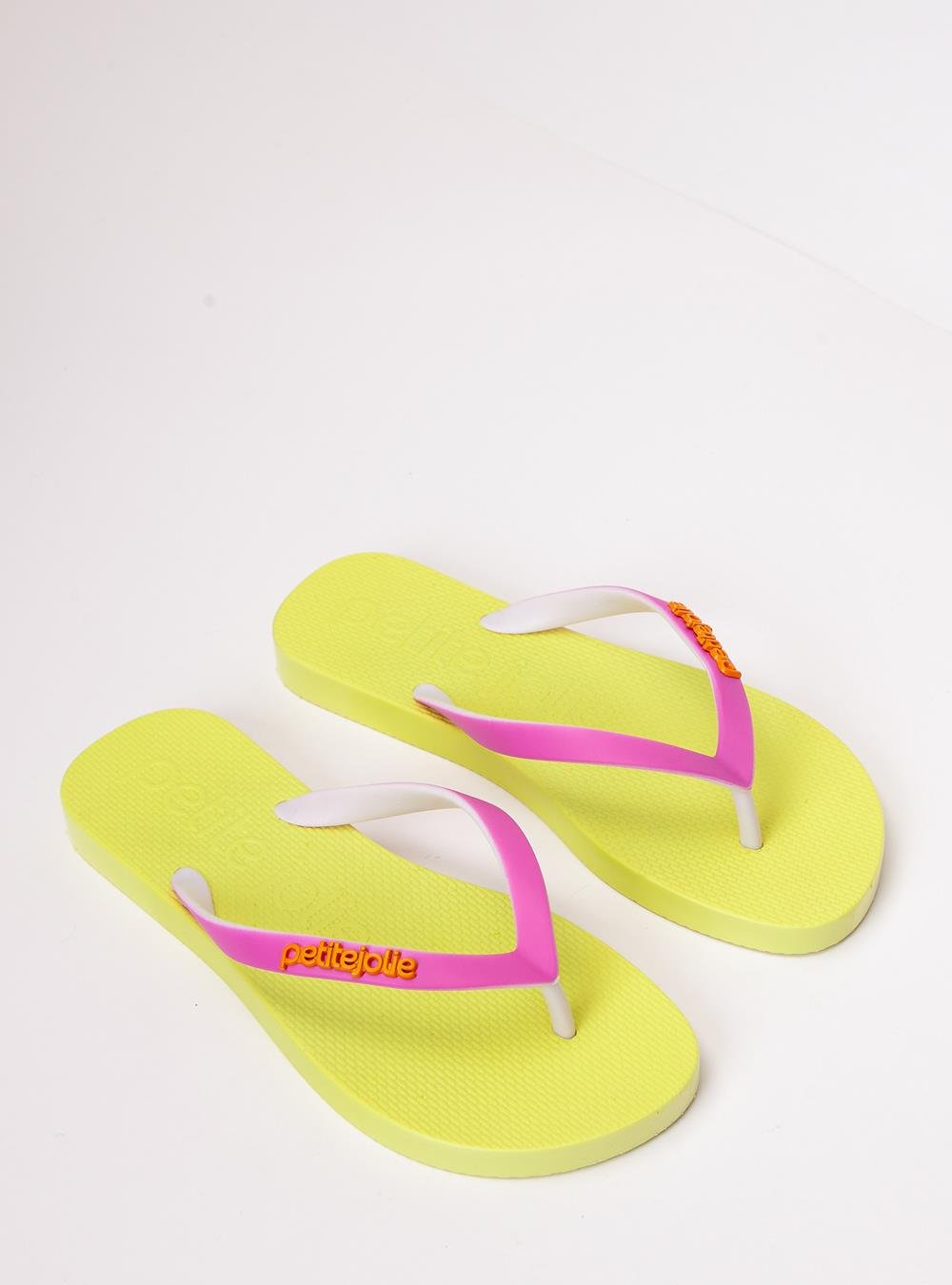 Chinelo Petite Jolie Fresh White/Limão/Rosa Pink PJ7638 Rosa 3