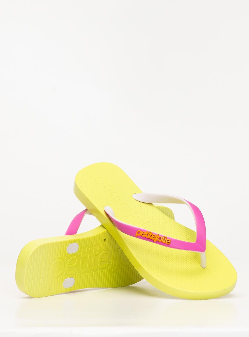 Chinelo Petite Jolie Fresh White/Limão/Rosa Pink PJ7638 Rosa 5