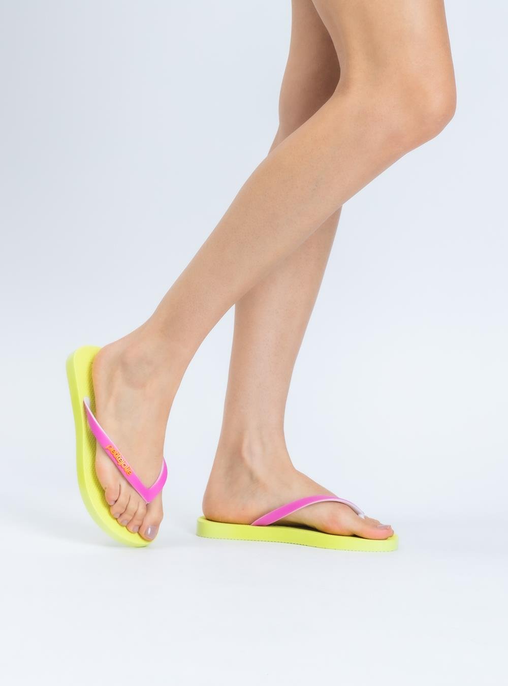 Chinelo Petite Jolie Fresh White/Limão/Rosa Pink PJ7638 Rosa 6