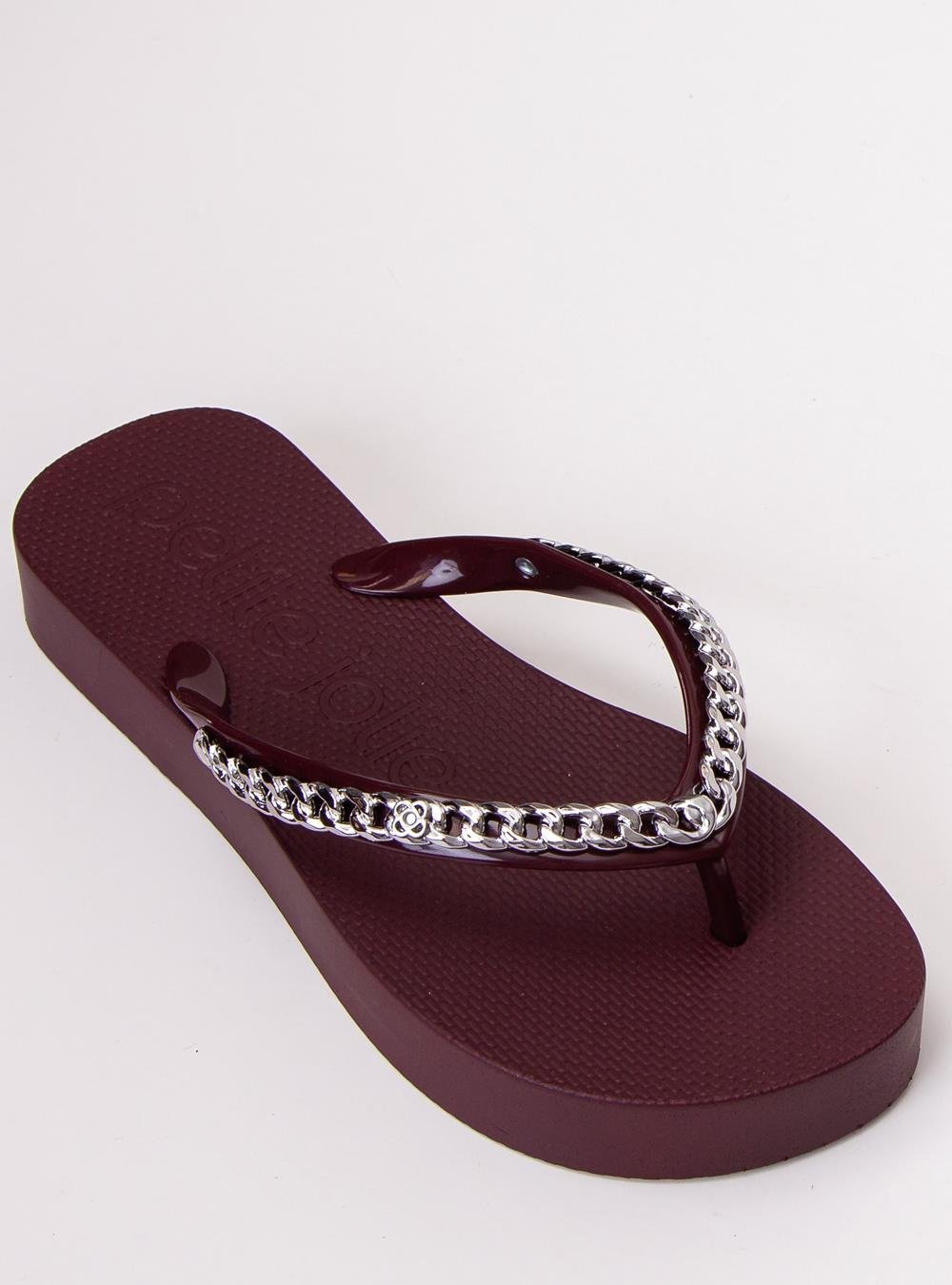 Chinelo Petite Jolie Fresh Up Berry PJ7592 Vinho 4