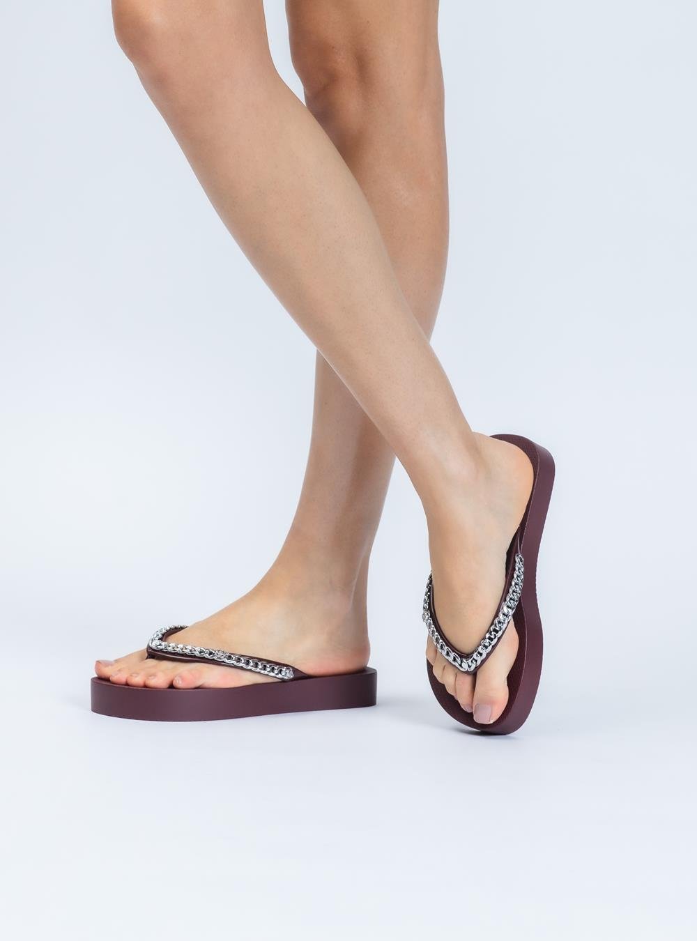 Chinelo Petite Jolie Fresh Up Berry PJ7592 Vinho 6
