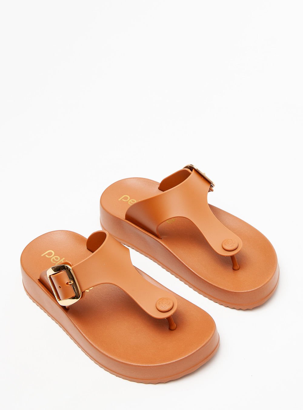 Chinelo Petite Jolie Day Doce De Leite PJ7499 Marrom 2